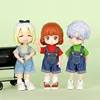 Ob11 Doll Clothes Fashion Tops Jeans Sweatshirt Cool Sleeveless High Neck Sweater Suspenders Shorts For 1/12 Bjd Dolls Accessory 6