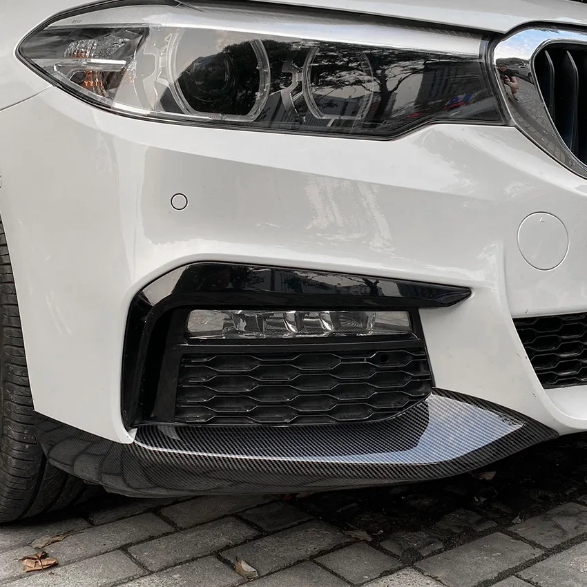 

For BMW 5 Series G30 M Sport 525i 530i 2018-2020 Front Bumper Wrap Angle Diffuser Bodykit Side Splitters Exterior Accessories
