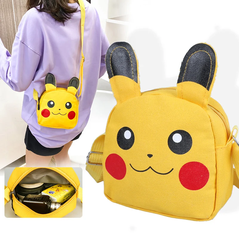 

Pokemon cartoon Pikachu anime figure baby storage bag crossbody bag kawaii mini crossbody bag children's birthday Christmas gift