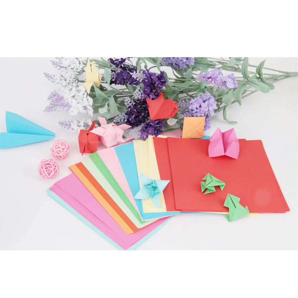 100Pcs Colored A4 Copy Paper Crafting Decoration Paper 10 Different Colors for DIY Art Craft