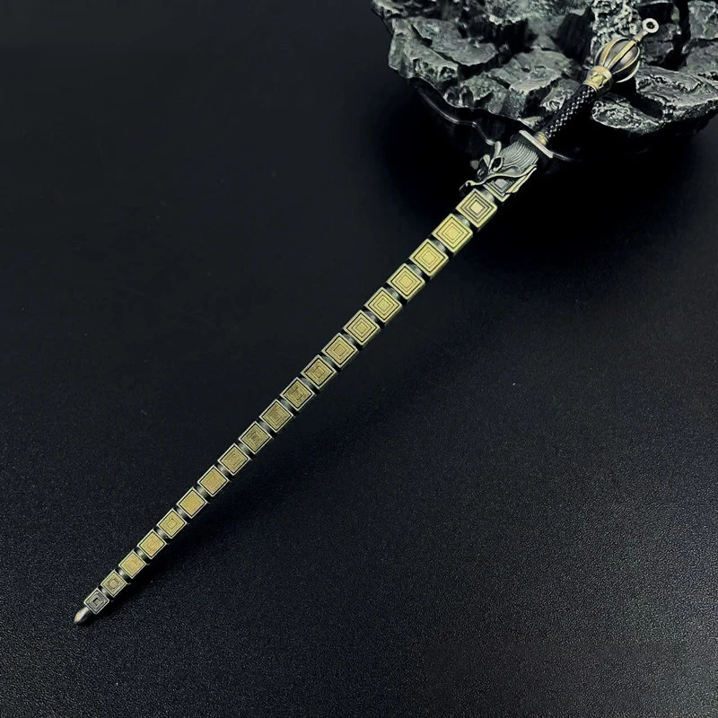 Mini Katana Retro Mini Katana Cosplay Fake Sword Replica Weapon Decoration Swords Prop Chinese Metal Miniature Toy Knife Desk Accessories