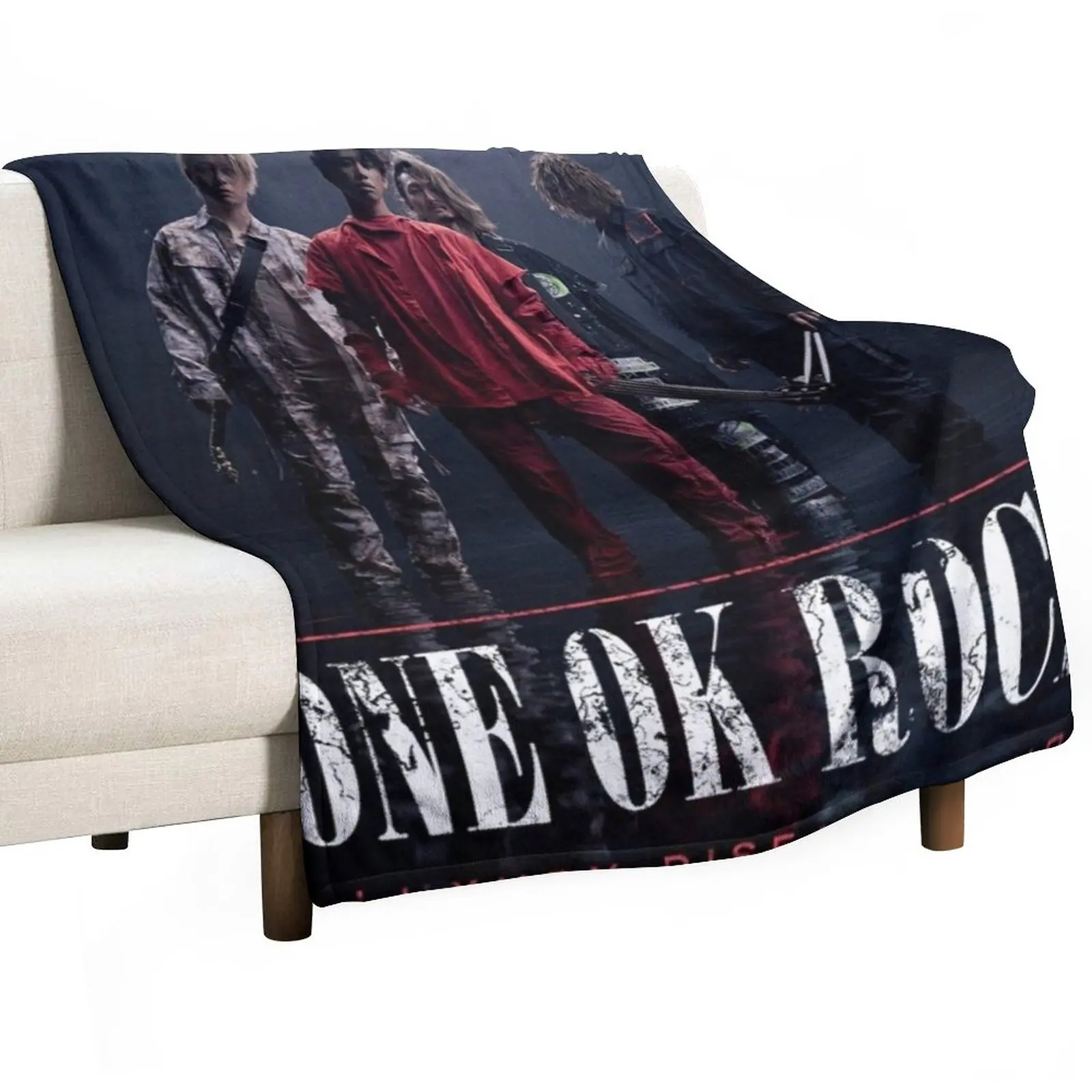 

one ok rock Throw Blanket Decorative Throw funny gift Bed Blankets