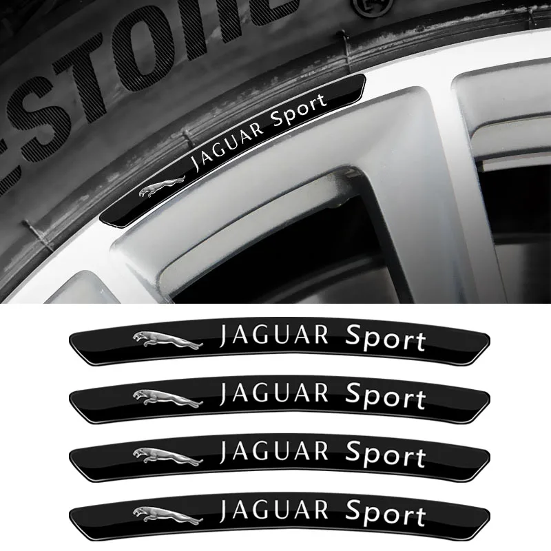 4Pcs Car Styling Wheel Hub Rim Decoration Stickers For Jaguar XF XE XJ XEL XJR XFR XFL X-Type I-Pace F-Pace S-Type F-Type E-Pace |