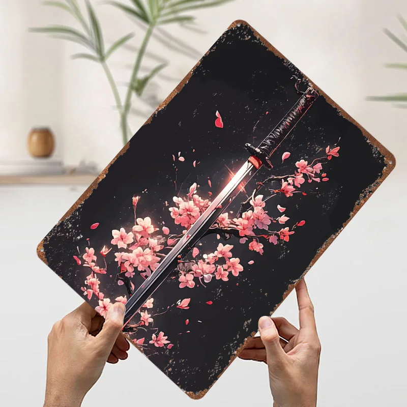 Demon Slayer Metal Sword Wall Art Poster