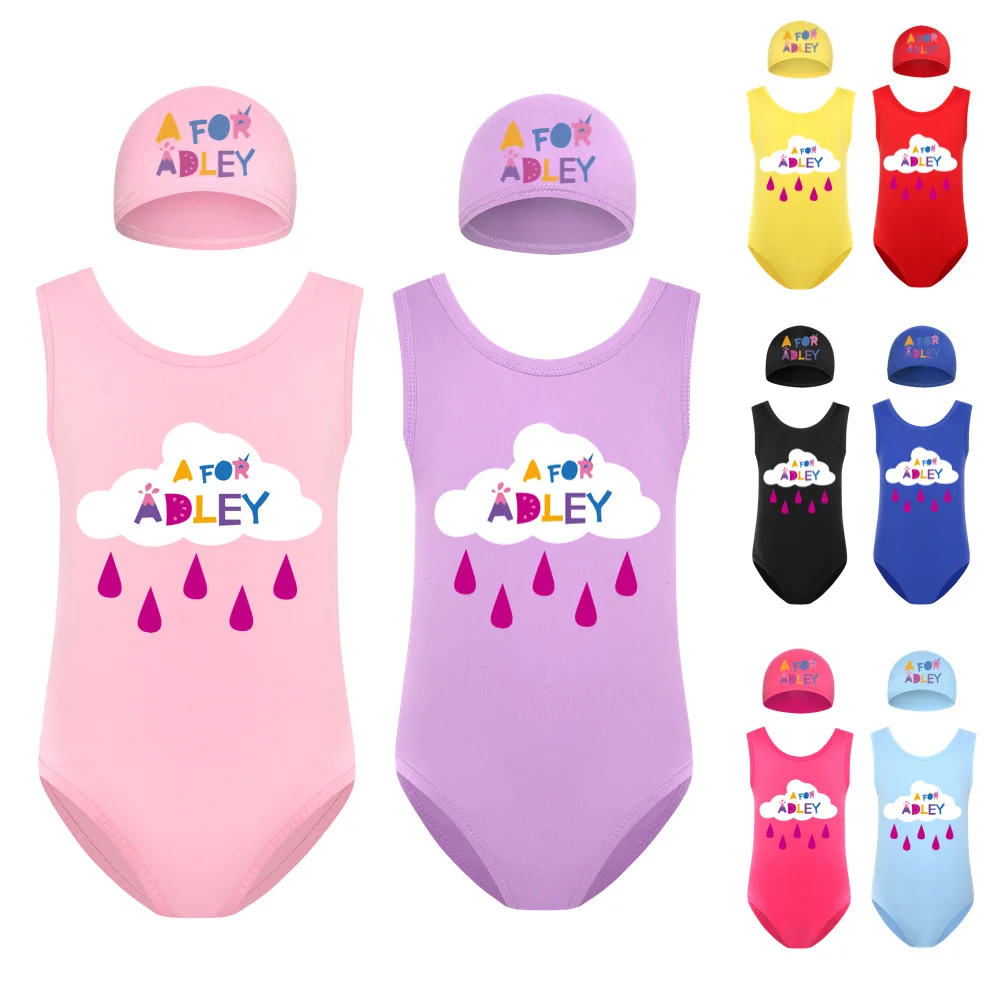 New Baby Girl Favors Costume Da Bagno Swim Cap A Per Adley Toddler Swimwear Cotton Kids Swimwear For Girls Summer Costume Da Bagno