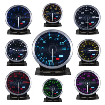 60mm 7-Color Auto Gauge Oil/Boost/Temp/EGT/Tachometer 1