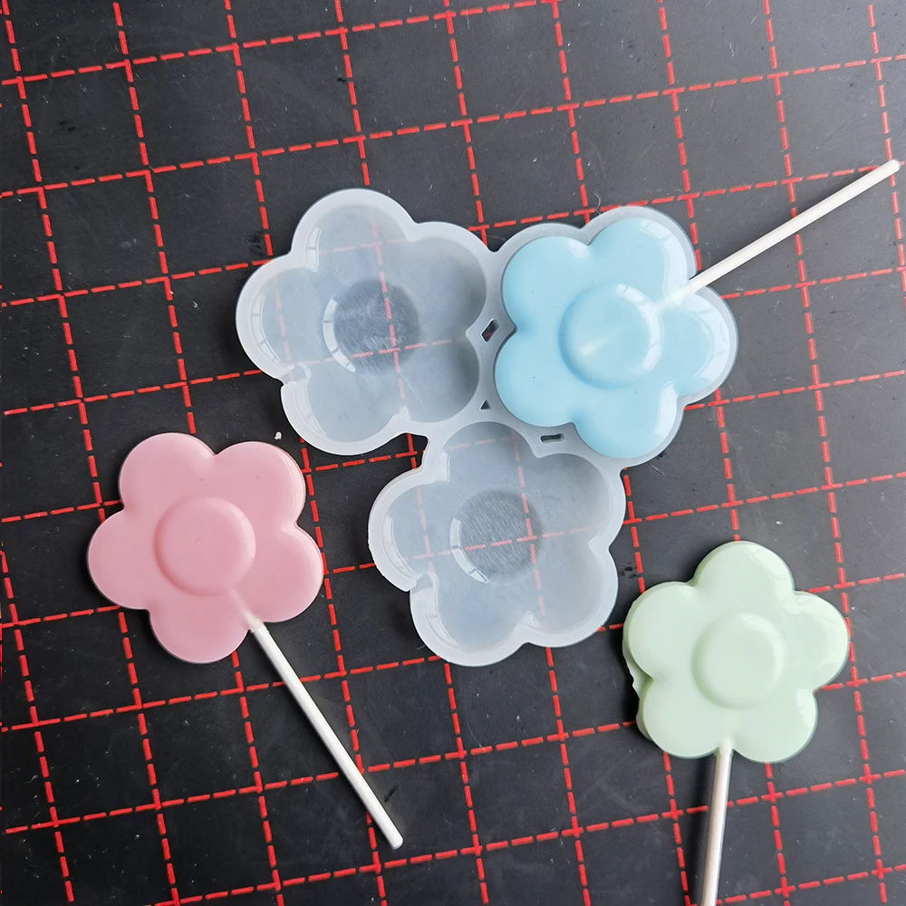 

Sun Flower DIY Lollipop Silicone Mold Chocolate Candy Cake Moulds Birthday Cake Accessorie Decorating Tool Baking Modeling