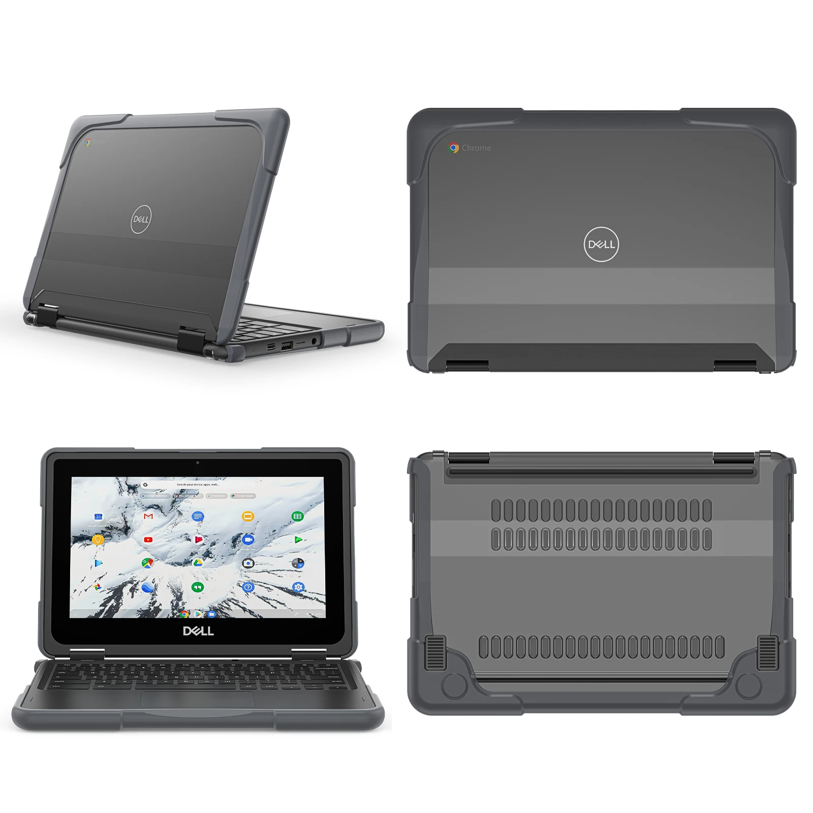 DELL Chromebook パソコン　ケース付き : Gumdrop DropTech 耐衝撃ハードケース Dell3110 ⁄ 3100