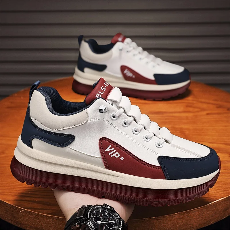 أحذية رياضية للرجال أحذية تنس مريحة من الجلد للرجا...