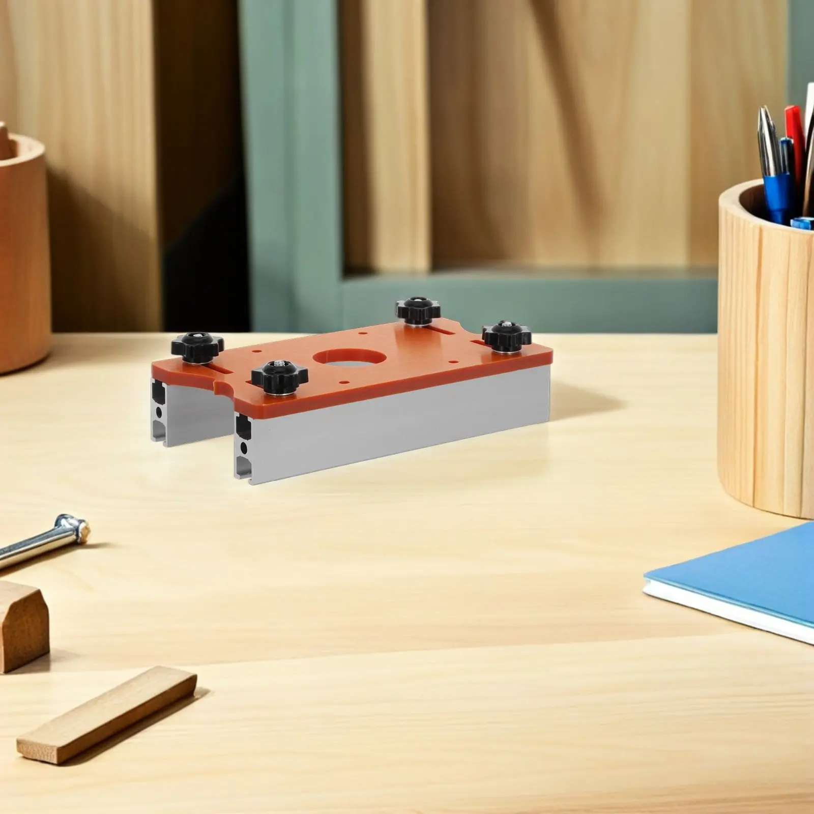 알루미늄 라우터 인서트 플레이트, 정밀 슬로팅 및 엣지 작업을 위한 범용 테이블 마운팅 베이스, 라우터 테이블 상판 인서트