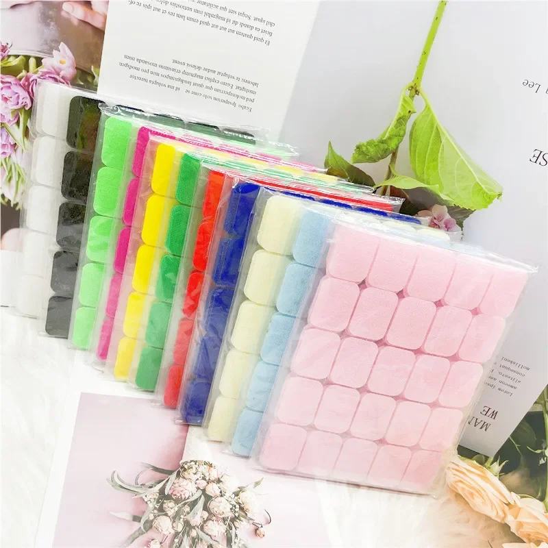 도매 접착 패스너 테이프 후크 루프 양면 스티커, 접착제 DIY 나일론 테이블, 10 팩, 20*28mm, 20*45mm