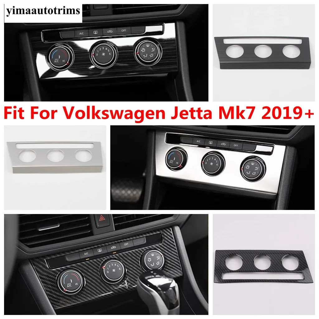 

Central Control AC Air Conditioning Knob Panel Decoration Switch Frame Cover Trim Accessories For Volkswagen Jetta Mk7 2019-2022