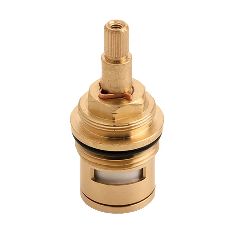 Faucet Cartridge Replacement Brass Ceramic Stem Disc Cartridge Faucet Valve G3/4" For Bathroom Kitchen Tap Hot Cold Water