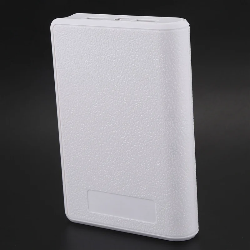 3X Portable USB Charger 5V 2A 18650 Power Bank Battery Box For Iphone6 Smartphone Colour:White-ABJU 4