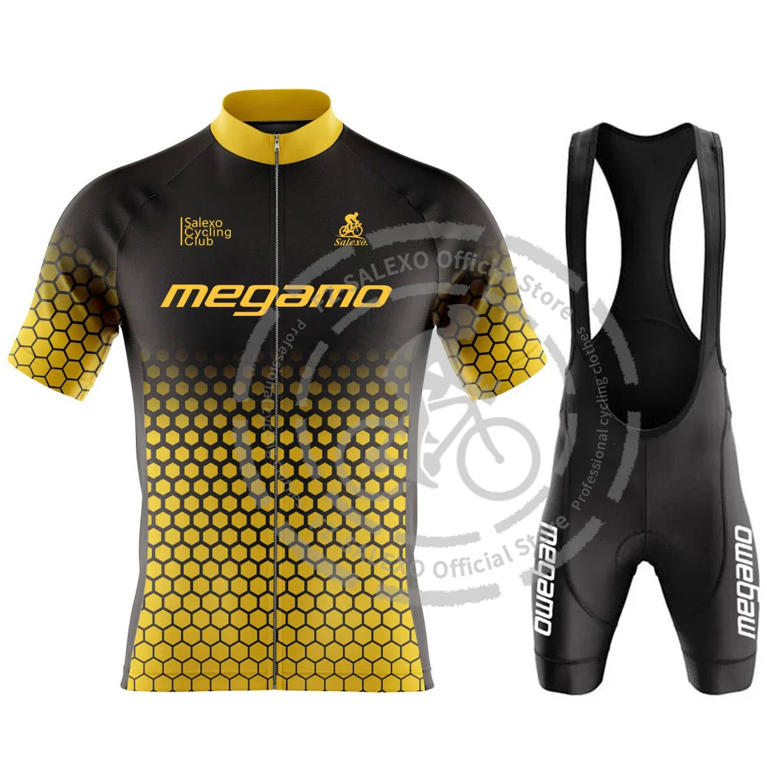Megamo Team Cycling Jersey Set Men Racing Bicycle Clothing Short Sleeve Mountain Bike Clothes Wear Ropa Maillot Ciclismo