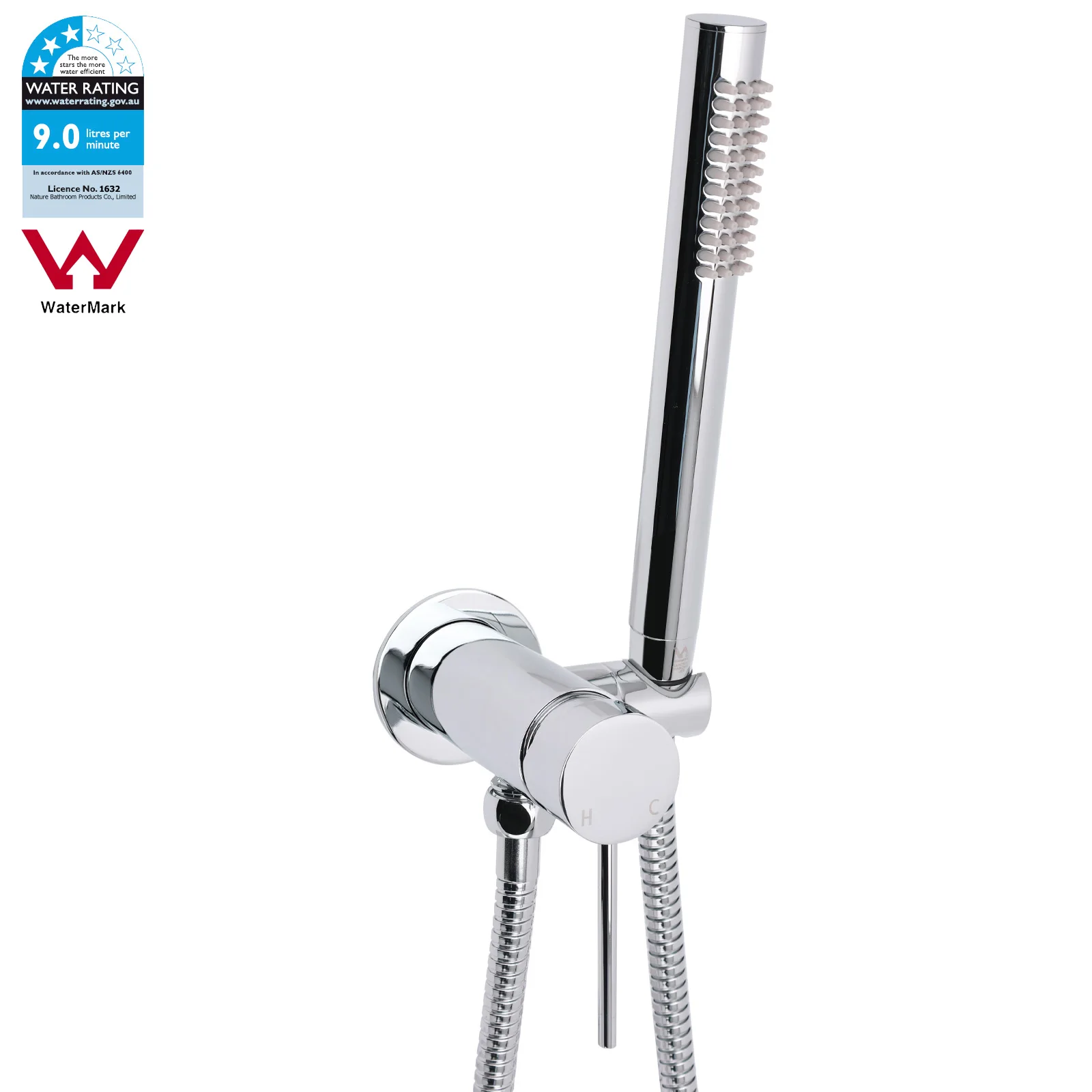 **Sydney Stock** KYLINS Hand Held Shower Head Mixer Set Concealed Hot And Cold Water Mixing With Holder Chrome WELS WaterMark