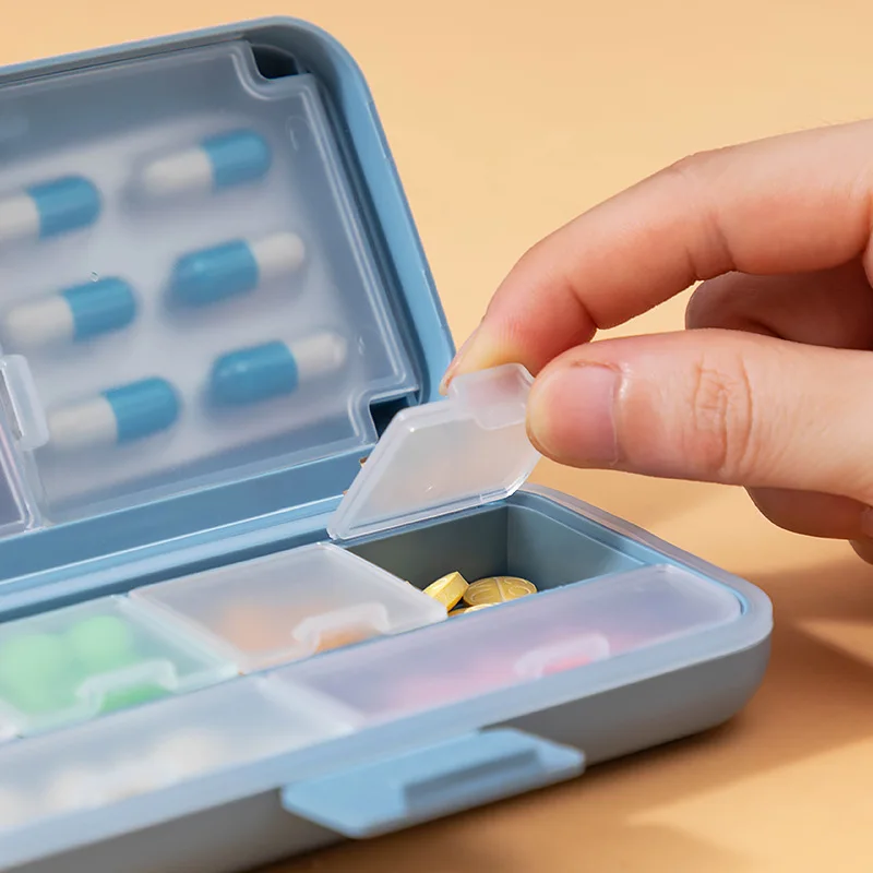 Portable Pill Storage Box Sealed Travel