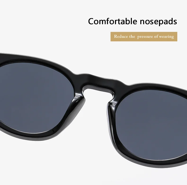 Gafas de sol redondas para hombre y mujer estilo retro uv400_voghion.com