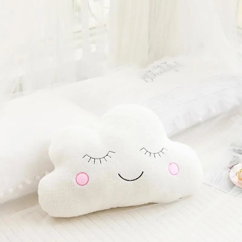 Cloud Moon Star Shape Pillow Soft Cushion Stuffed Toys for Children Baby Kids Girl Gift Home Hotel Decor