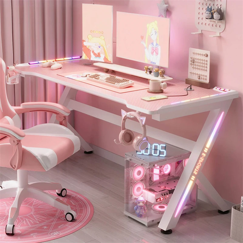 Description Picture 3 of itemGirl Bedroom Small Apartment Computer Desks Home Furniture Internet Cafe Desktop Computer Table Student Dormitory Study Desk Z