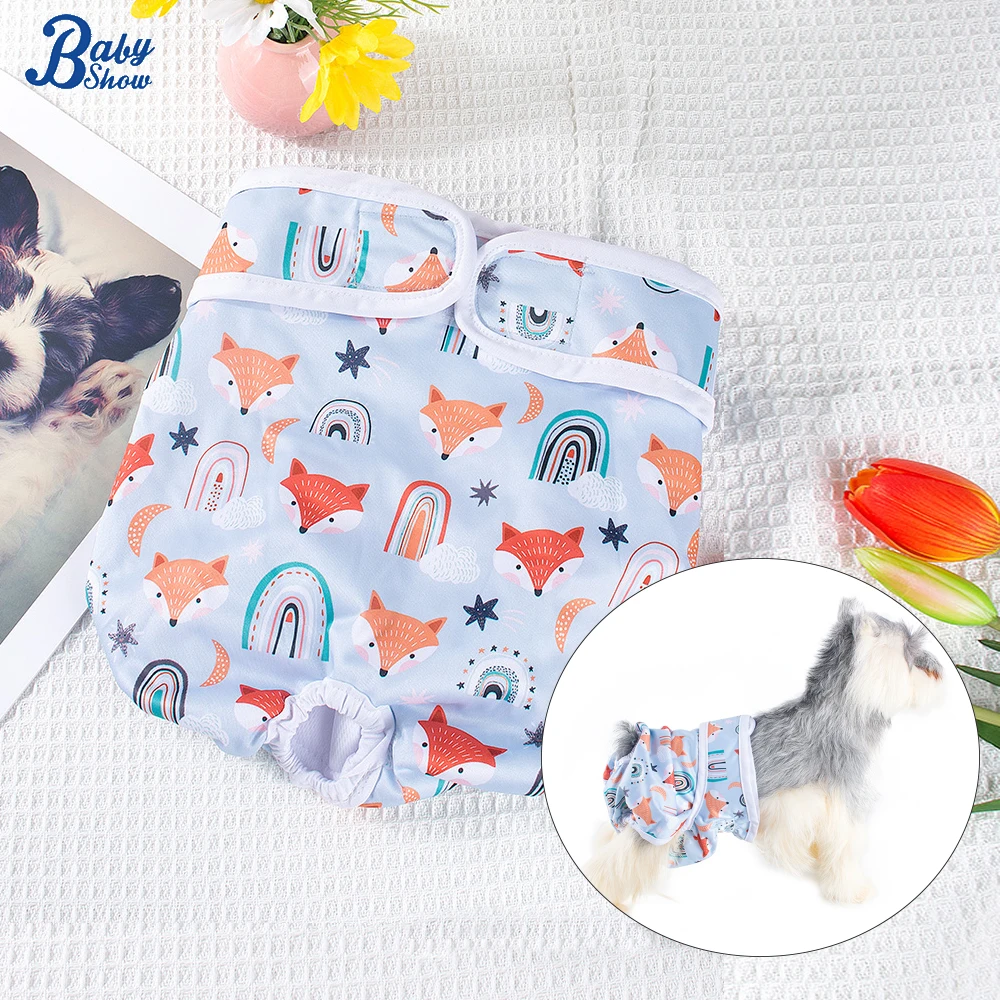 1pc Washable Female Dog Diapers Doggie Reusable Small Medium Large Dog Diapers Doggy Puppy Female in Period dog diapers pet diapers dog nappies