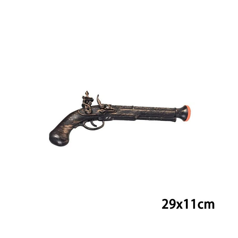 Party Cosplay Pirate Toy Gun Furnishings Family Pistol Retro Festival Halloween Boys Toys 4