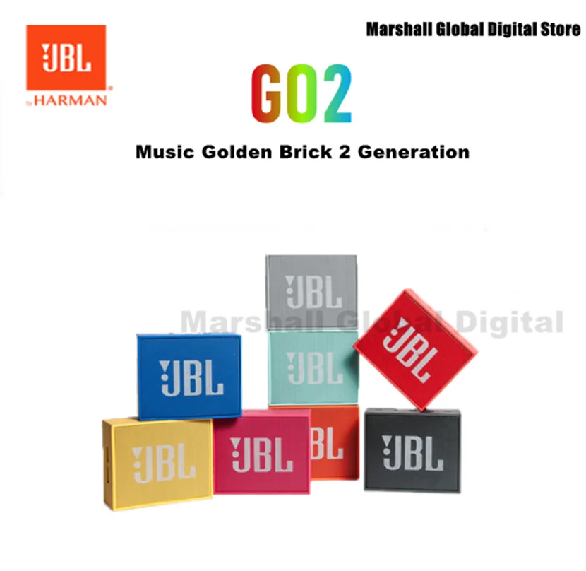 Оригинальная Беспроводная Bluetooth-Колонка JBL GO 2 Mini IPX7 водонепроницаемая внешняя