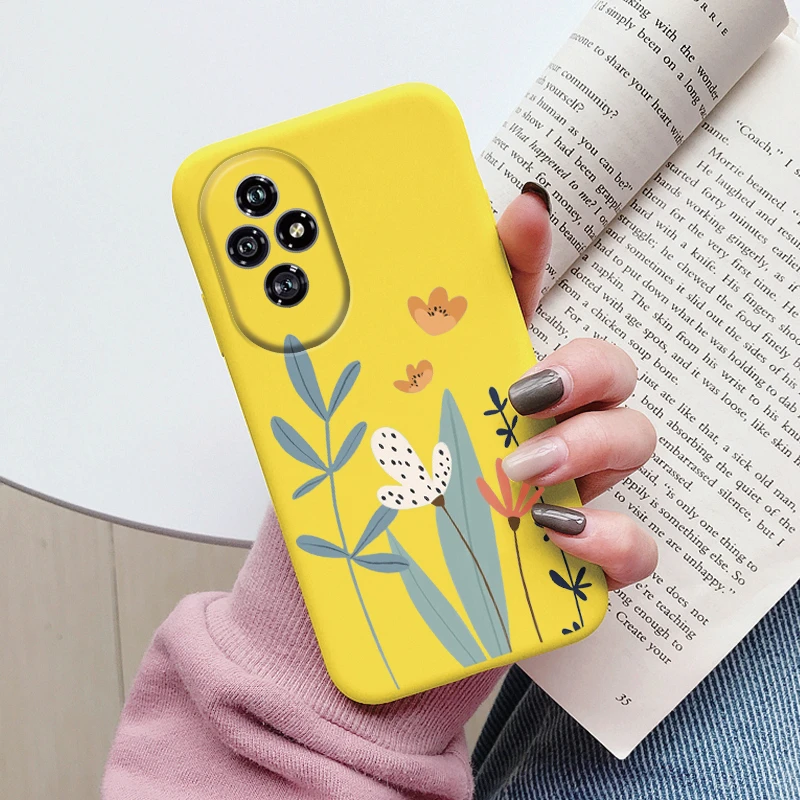Beautiful Floral Heart and Leopard Print Soft Silicone Matte Protective Case
