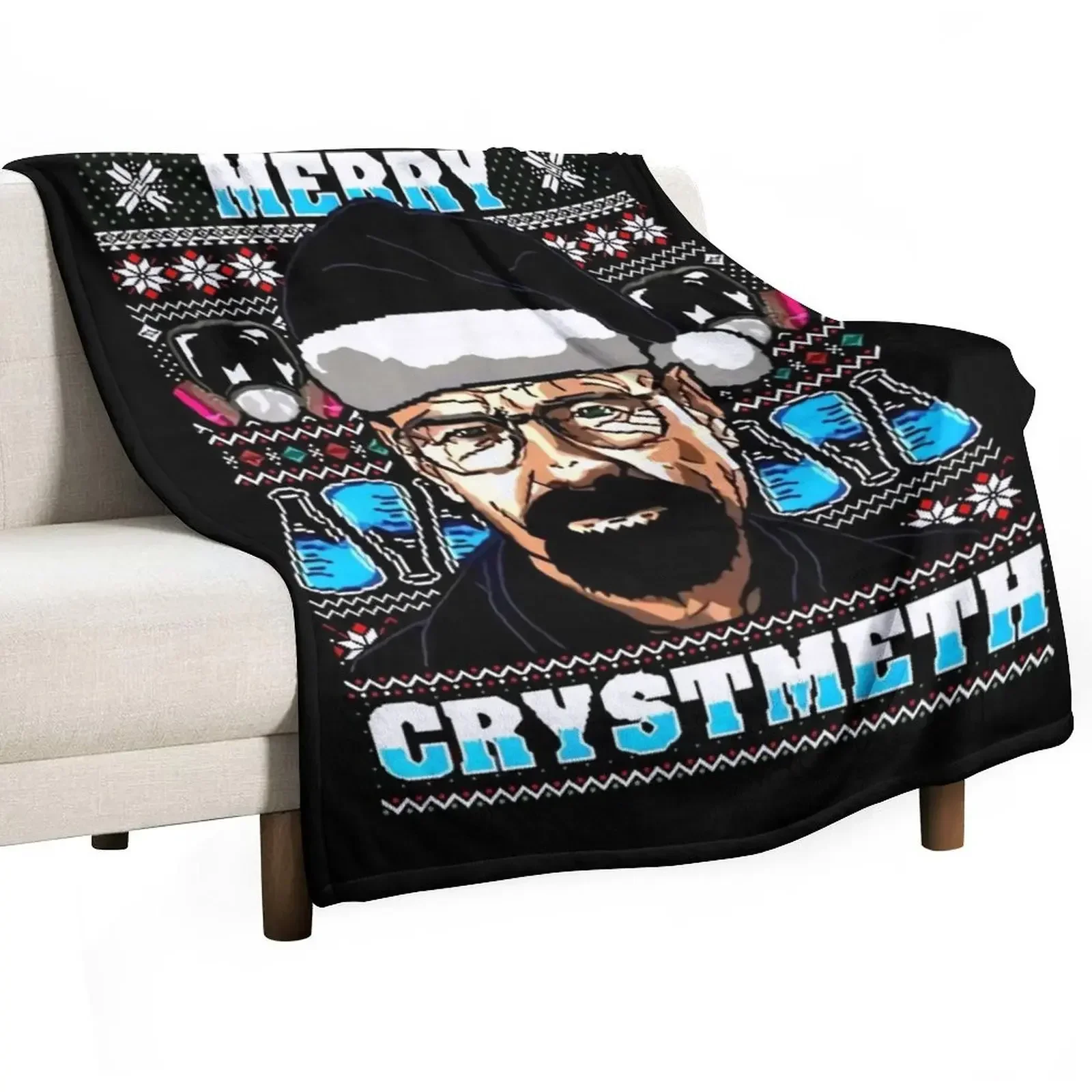 

Breaking Bad Christmas Ugly Throw Blanket Decorative Sofa Luxury Designer Beach Sofas Blankets