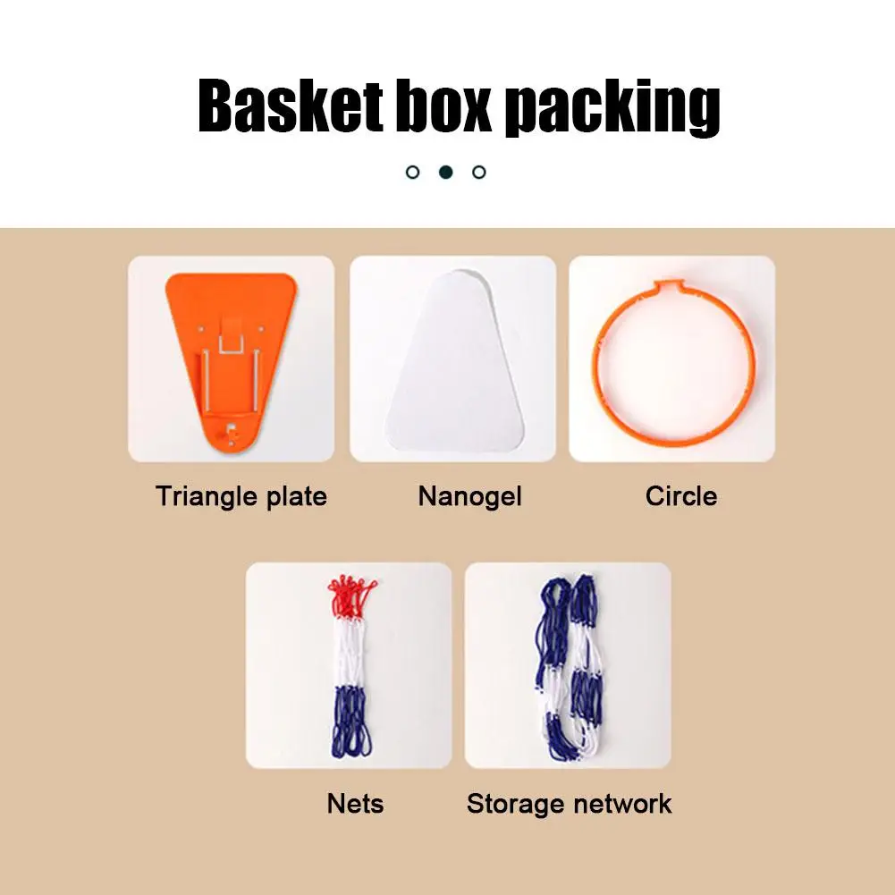 Indoor Kids Basketball Hoop Set Wall Frame Stand Lifting Basket Hanging Backboard