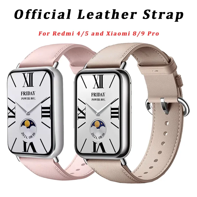 Premium Leather Strap Replacement for Smartwatches - Elegant and Durable Watchband Bracelet