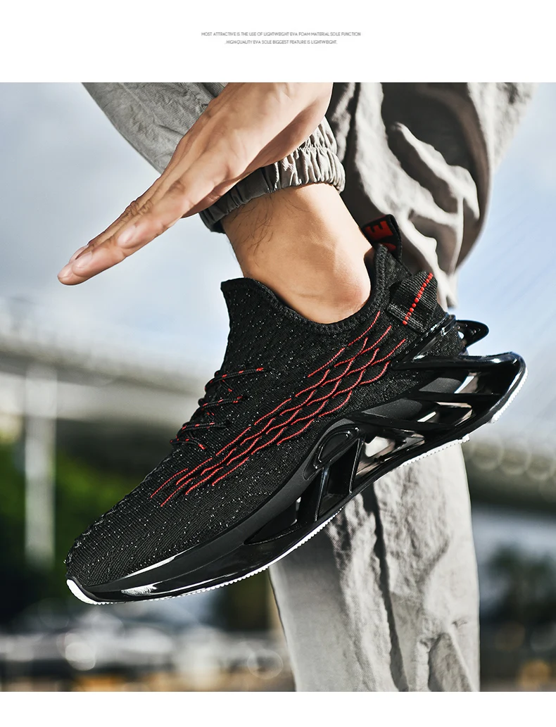Men Sneakers Trainer Race Breathable, Fashion Loafers Running Shoes - Uniqwear