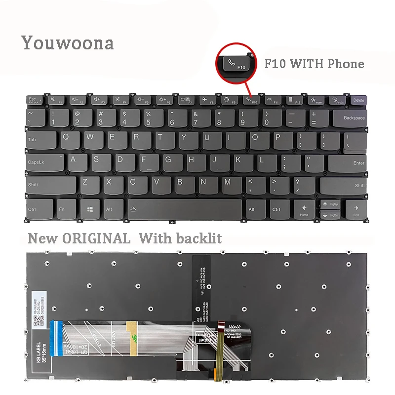 Teclado Original do Portátil para Lenovo Ideapad Flex Flex5 14are05 Flex 14iil05 514are05 Novo - Imagem 3