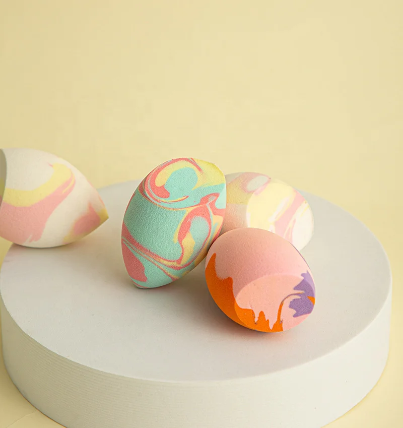 

Latex Free Professional Marble Blender Beauty Makeup Sponge For Liquid Application