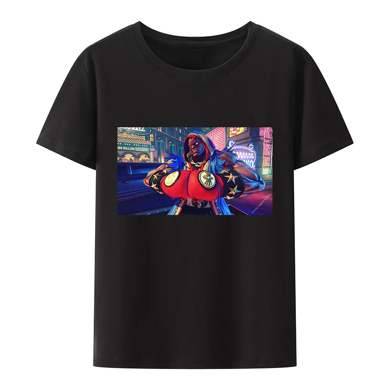 

Street Fighters 5 Characters Balrog Cotton T-shirts Y2k Clothes Tees O-neck Print Comfortable Men's Clothing Camisa Pattern Cool