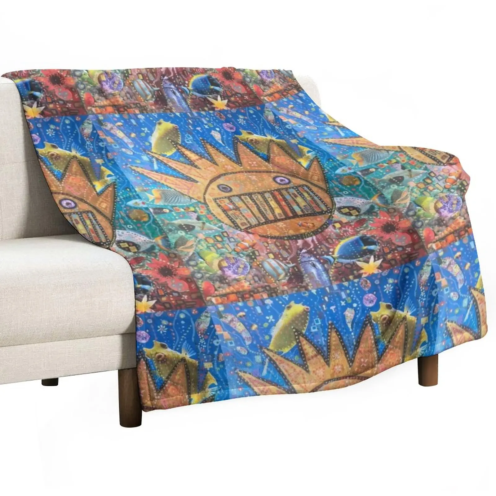 

BOOGNISH ART - WEEN Throw Blanket Soft Beds Sofas Blankets