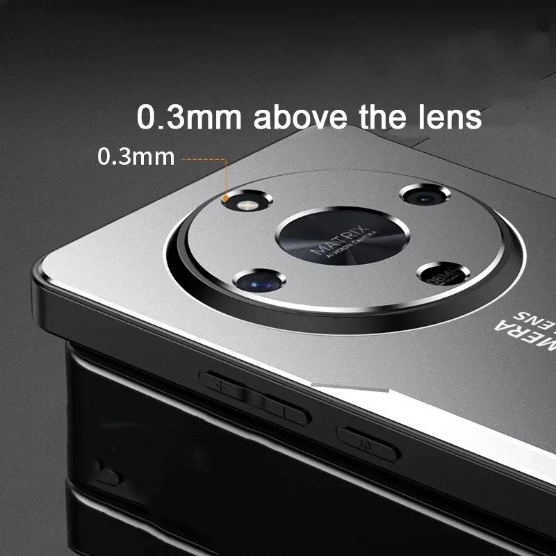 Luxury Aluminum Alloy Matte Phone Case - Cold Skin Feel, Shockproof Protection