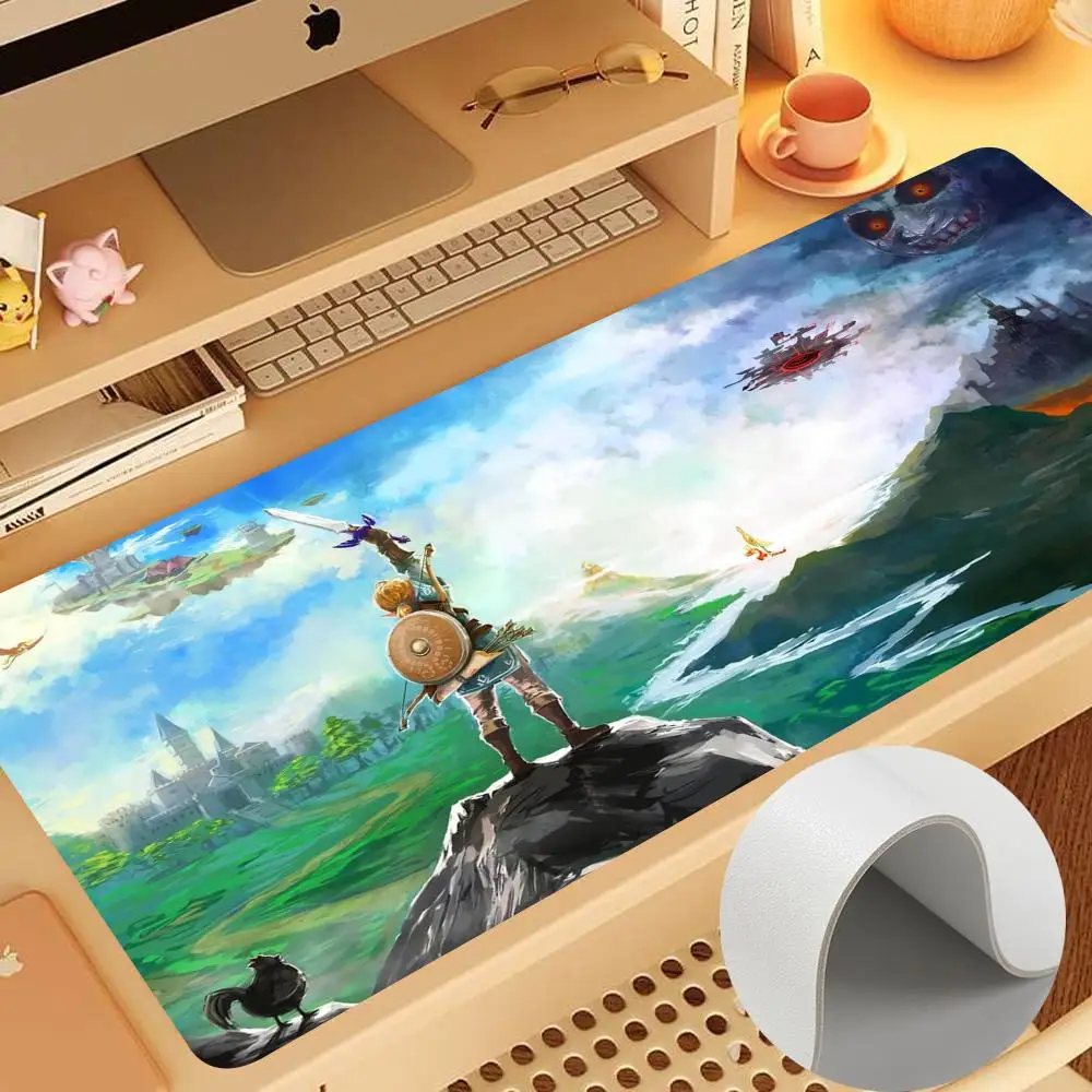 Z-Zeldas Of L-Legends Mouse Pad Gamer 900X400Mm Tastiera Mouse Pad In Pelle Per Laptop Notebook Gamer Pad Antiscivolo Pu Mousepads