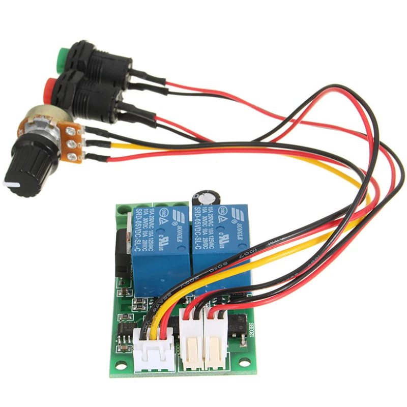 PWM DC 모터 속도 컨트롤러, 정방향 및 역방향 스위치, 선형 액추에이터 모터 컨트롤러, 조정 가능한 속도 제어, DC 6V, 12V, 24V