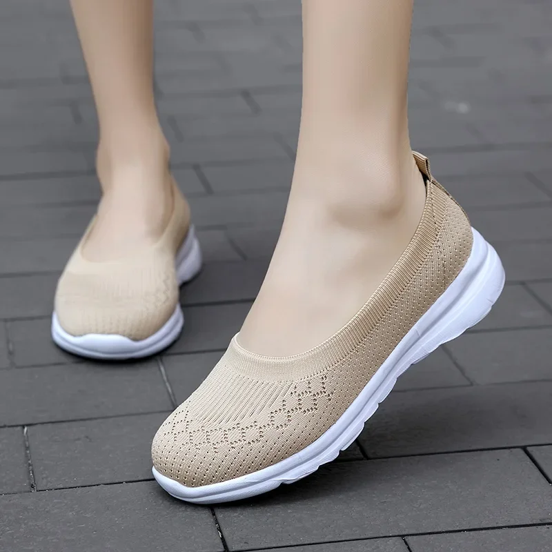 2022 Women Sneakers Fashion Socks Shoes Casual White Sneakers Summer knitted Vulcanized Shoes Women Trainers Tenis Feminino