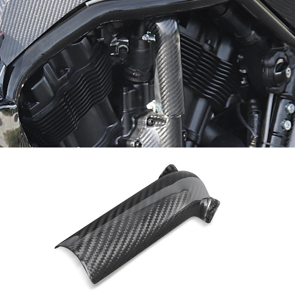 

For HARLEY VROD 2002-2017 Motorcycle Real Carbon Fiber Hose Cover V-ROD VRSC Muscle VRSCF VRSCDX VRSCAW NIGHT ROD 2002-2017