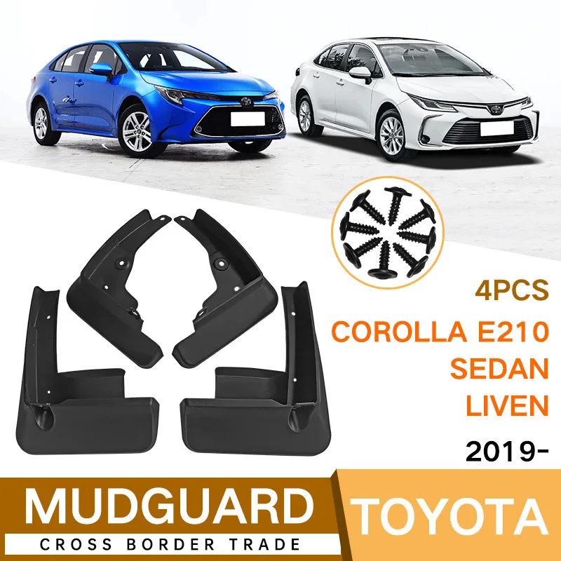 

MudFlaps FOR TOYOTA Corolla Sedan2019-on LIVEN CAR mudguard auto SplashGuards Fender Set Parts FrontRear Automotive Accessories