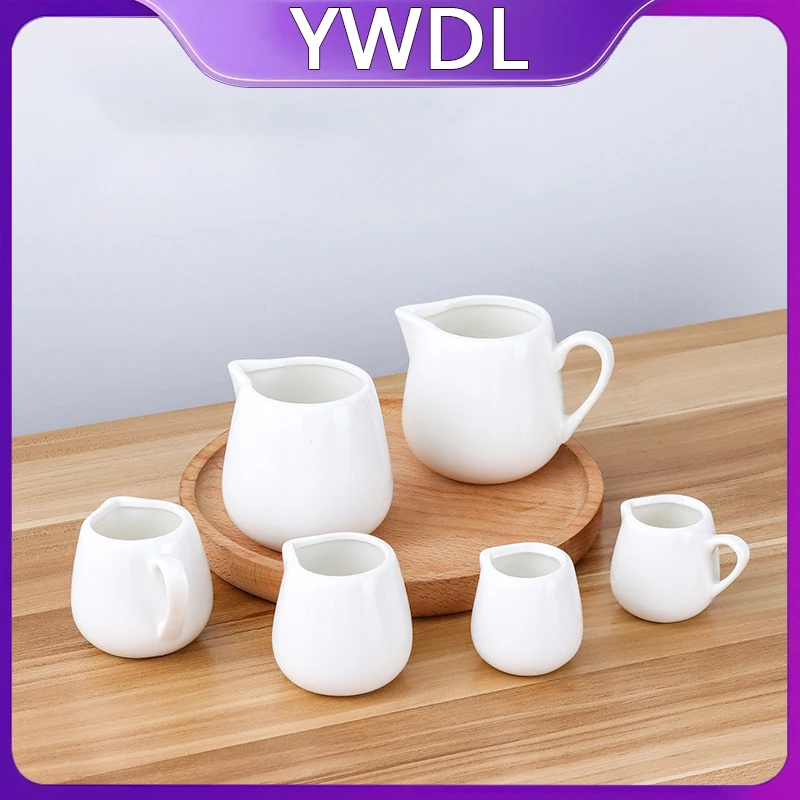 Ywdl-ハンドル付きミニセラミックミルクjug、エスプレッソ