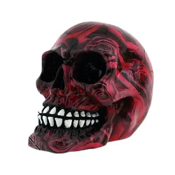 13cm Creativity Personality for Black Horror Skull Decal Motorcycle Windows Scratch-Proof RV Car Stickers Bumper Decoration