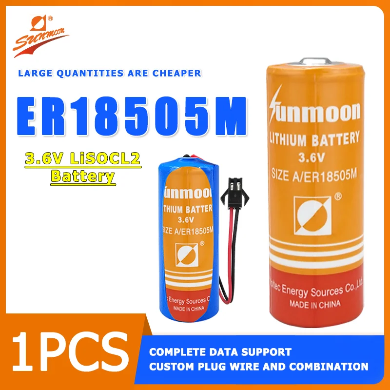 

Аккумулятор SUNMOON ER18505M 3,6 В, патрульная карта Smart IC, расходомер среднего расхода газа и холодной воды