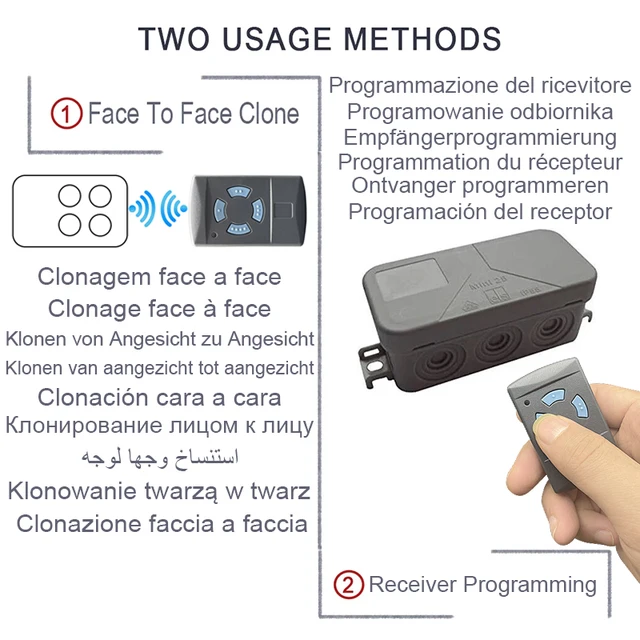 HORMANN 868MHz Remote Control HORMANN HSE2 HSE4 HSM2 HSM4 HS1 HS2 HS4 HSZ1 HSZ2 HSP4 868 Garage Remote Control Gate Transmitter 4