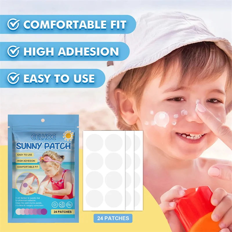 

Children Adult Uv Patch Breathable Sunscreen Patch Mountain Climbing Uv Patch Care Patch Comfortable Picnic Skin Care Body Care