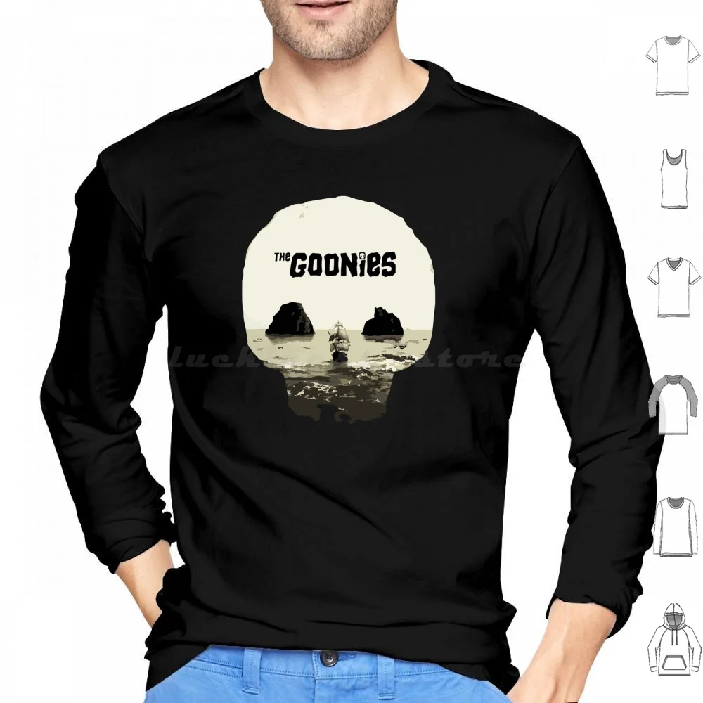 

The Goonies Island Hoodies Long Sleeve Funny Retro Movie Horror Skull Goonies The Goonies The Goonies The Goonies The
