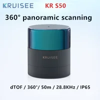 KRUISEE KR-S50 LiDAR sensor 360 degree scanning 50m ranging DTOF laser radar for  robots, AGV navigation and obstacle avoidance 1