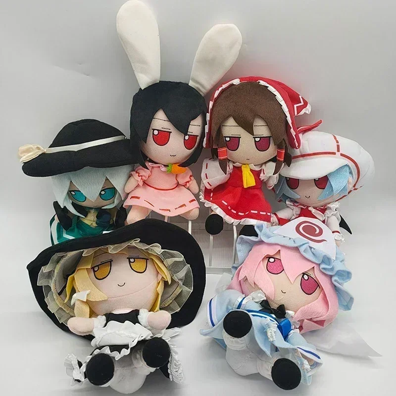 20CM 애니메이션 동방 프로젝트 봉제 인형 Cirno 플러시 인형 Izayoi Sakuya Flandre 스칼렛 코스프레 인형 베개 크리스마스 선물